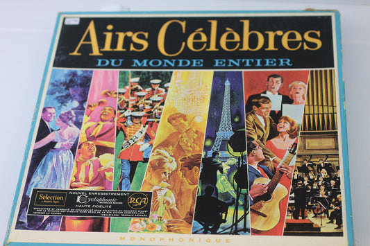 Airs Célèbres Du Monde Entier Vintage Vinyl Record Album  lot readers Digest