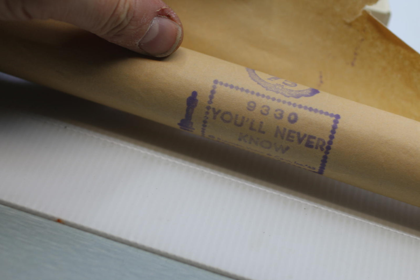 Vintage QRS Player Piano Roll 9330 You'll Never Know w Original Box