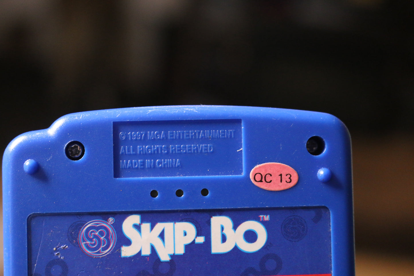 Skip-Bo Electronic Handheld Game Mga 1997 Vintage