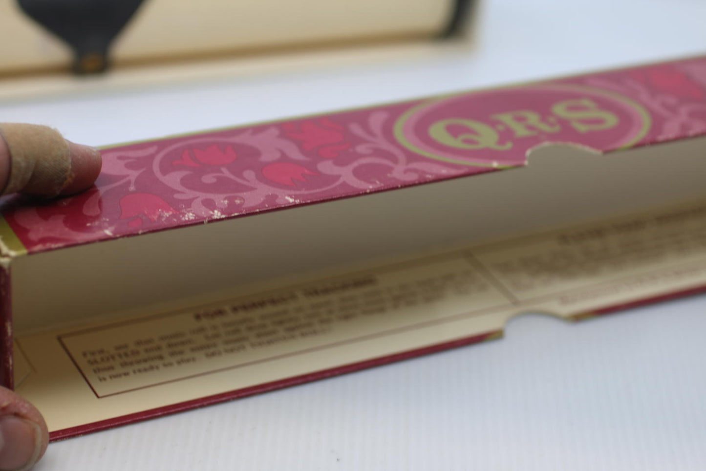 Vintage QRS Player Piano Roll 9634 Let A Smile Be Your Umbrella Box