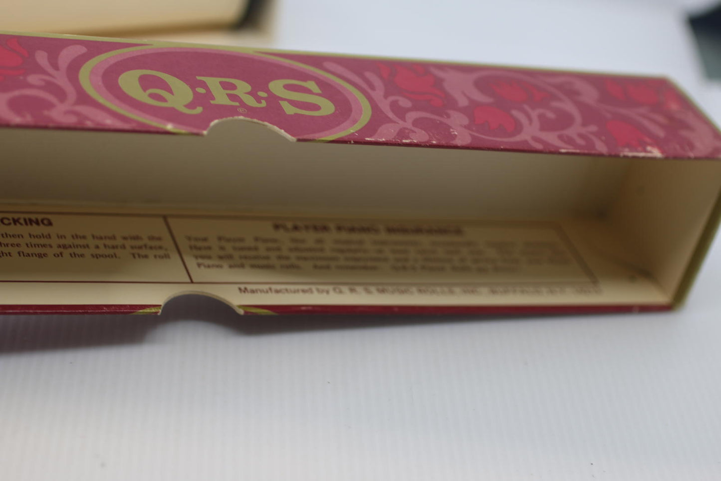 Vintage QRS Player Piano Roll 9634 Let A Smile Be Your Umbrella Box