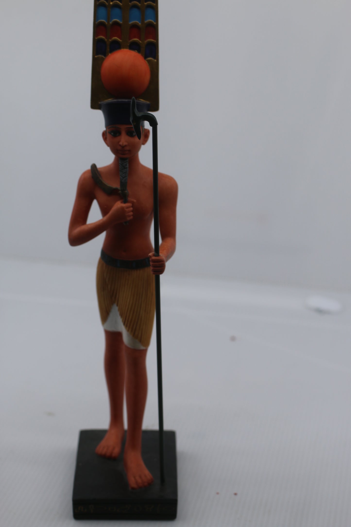 Beeld Veronese Egyptische God. Amon Amun & Amun Re zemeno statue Egypt