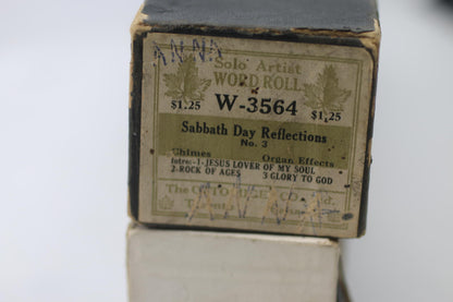 Vocalstyle Song Roll 12777 Anna Qu’est-Ce Que T’Attends? 1911 w Box