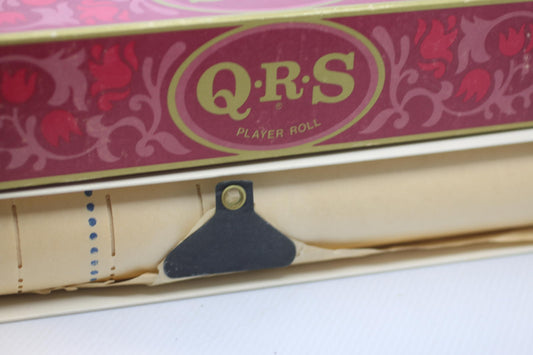 Vintage QRS Player Piano Roll No. 90 Word Roll w Original Box