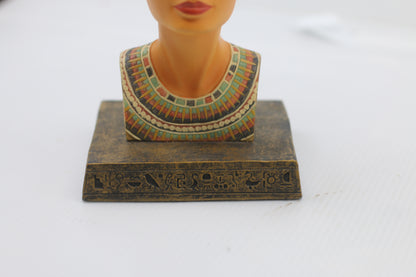 Myths & Legends The Egyptian Collection Queen Nefertiti Bust Hand Painted by W.U