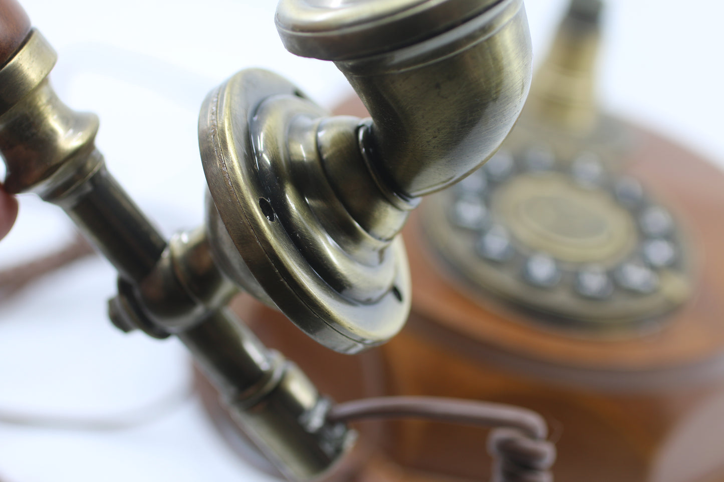 Wood Retro Telephone European Antique Telephone Fashion Creative Landline