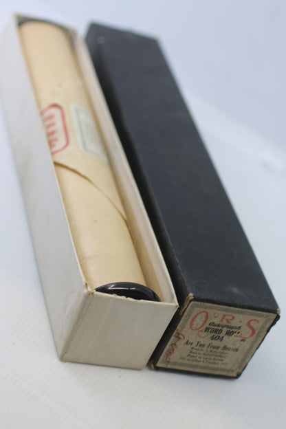 1917 QRS Autograph Word Roll 404 “Are You From Heaven” Player Piano Roll w/ Box