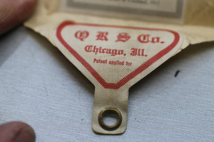 1917 QRS Autograph Word Roll 404 “Are You From Heaven” Player Piano Roll w/ Box