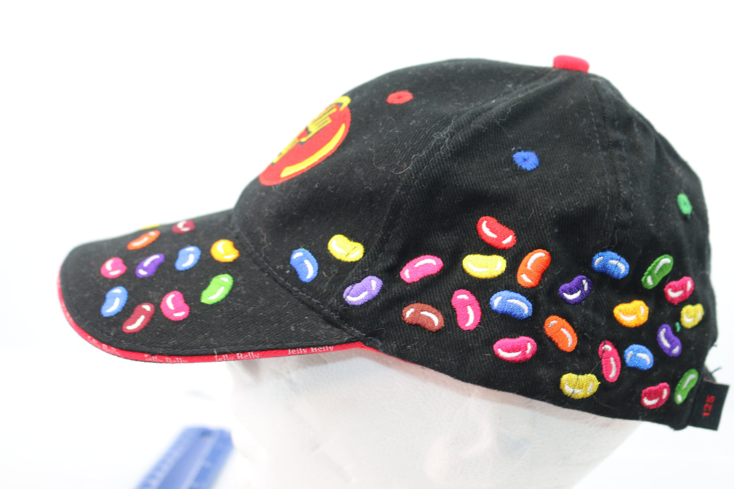 VTG Y2k 2000s JELLY BELLY Racing Candy Car Black Strapback Hat Cap