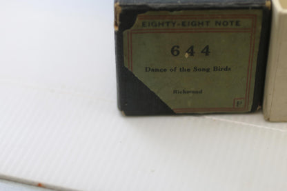 Antique Player Piano Roll 644 Dance of the Song Birds Richmond Autopiano Co