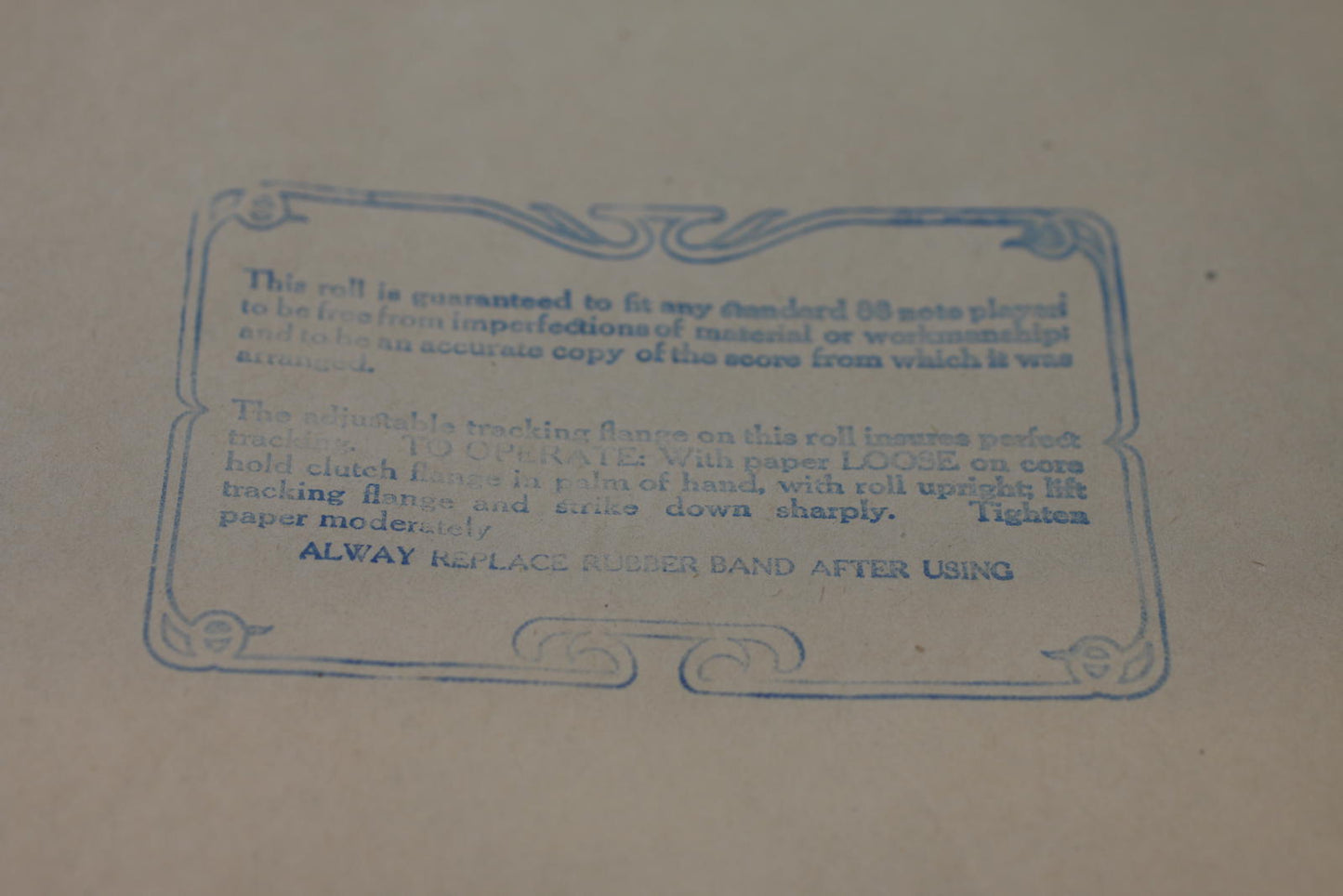 Antique Player Piano Roll 644 Dance of the Song Birds Richmond Autopiano Co