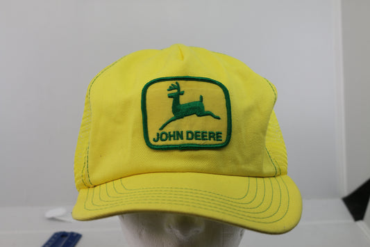 Vintage John Deere Snapback Louisville Trucker Mesh Snapback Patch Hat Cap USA