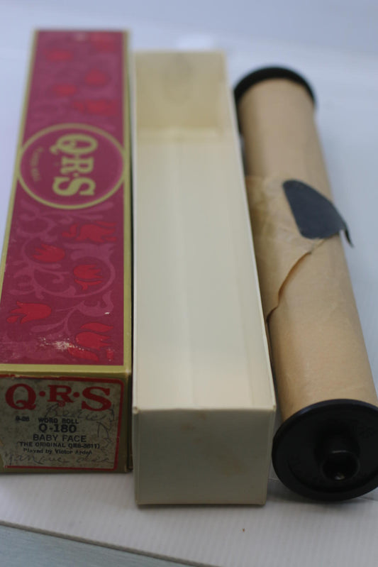 Vintage QRS Word Roll Q-180 Baby Face Victor Arden Player Piano Roll