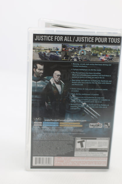 Pursuit Force: Extreme Justice (Sony PSP, 2008) CIB Complete in box Video game