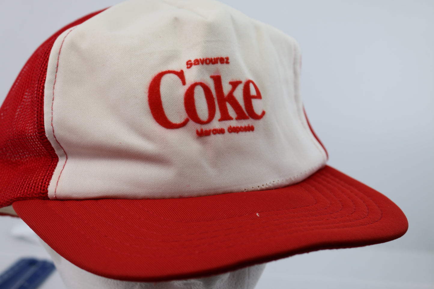 Vintage Enjoy Coke Foam and Mesh Men's Snapback Hat Savourez