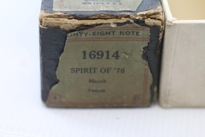 Antique Autopiano 88 Note Player Piano Roll 16914 Spirit of ’76 March Pauli