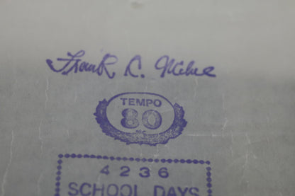 Vintage QRS Word Roll 4236 School Days Waltz Player Piano Roll Frank Milne