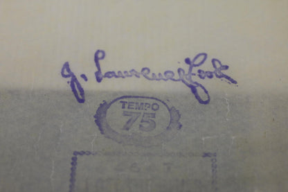 QRS Player Piano Roll 4647 I Get The Blues When It Rains w/ Box Vintage
