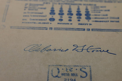 QRS Player Piano Word Roll 2194 In A Corner Of The World Waltz w/ Box