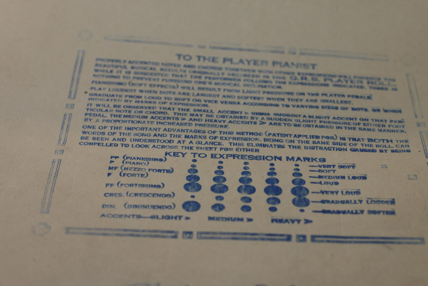QRS Player Piano Word Roll 2194 In A Corner Of The World Waltz w/ Box