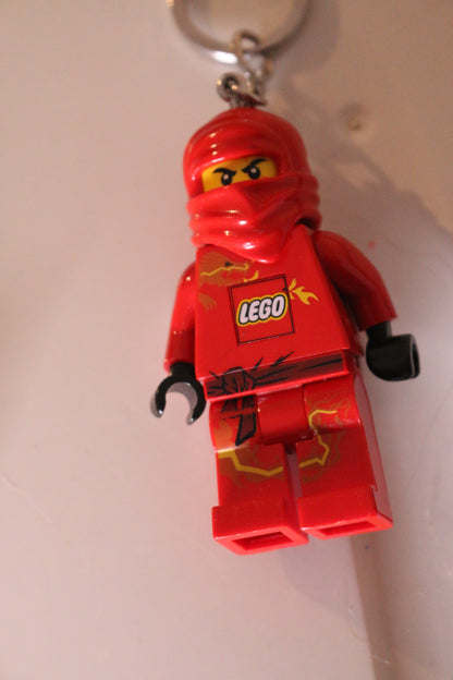 Lego Ninjago LED Lite Key Ring Keychain Red Ninja Kai (2011)