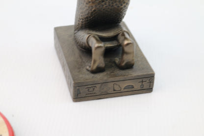 Vintage ancient Egyptian Sekhmet Sculpture Statue zemeno figurine Bowl
