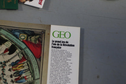 GEO Map – Révolution Française” Antique-Style Print (1979 Reproduction)