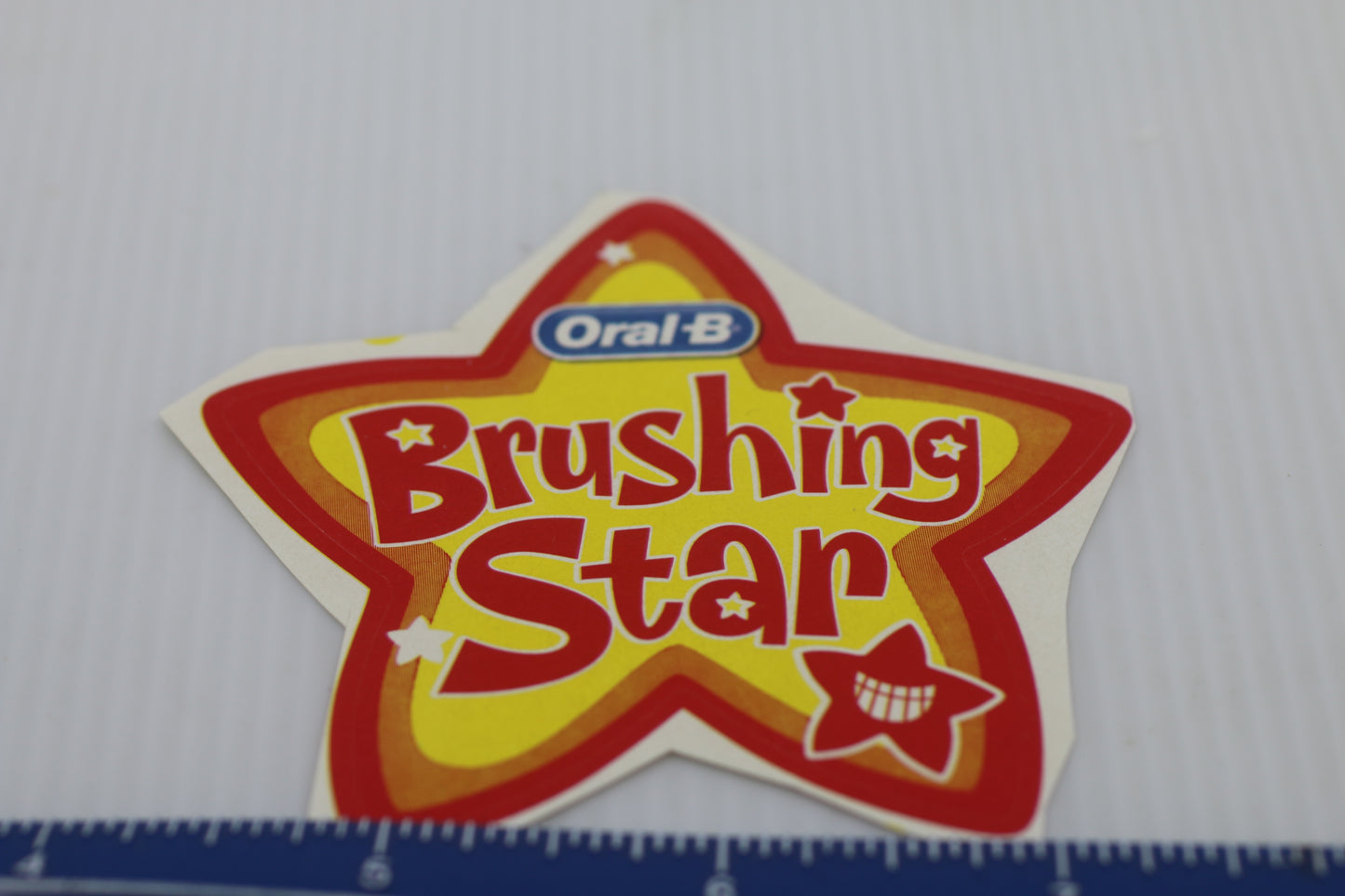 Oral-B Brushing star sticker decal AUTOCOLLANT BADGE