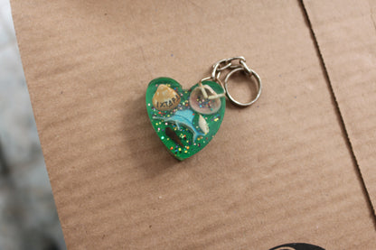 South Souvenir Beach heart key-ring key-chain