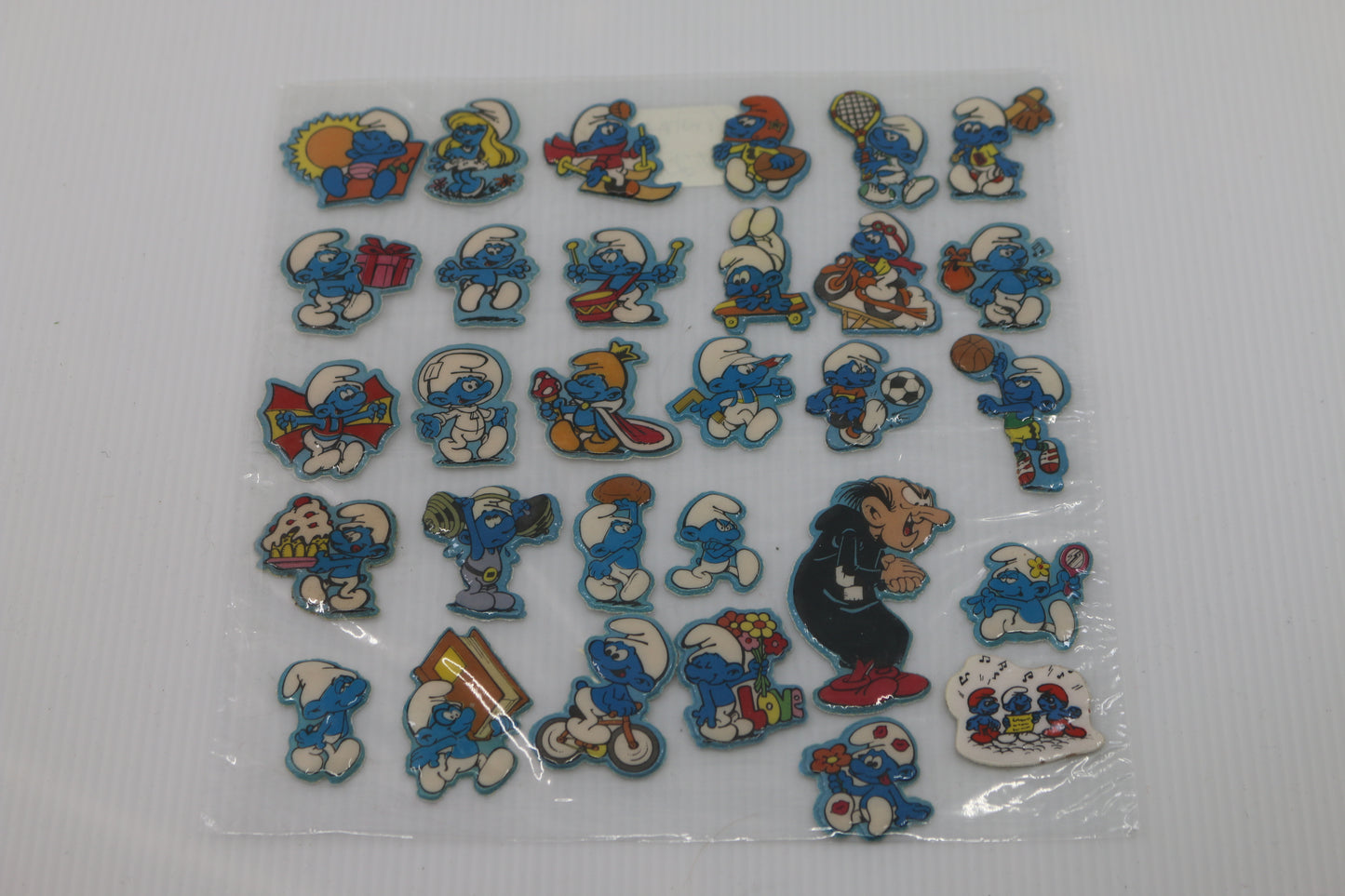 vintage 1980’s original smurf puffy stickers smurgs cartoon collectible peyo