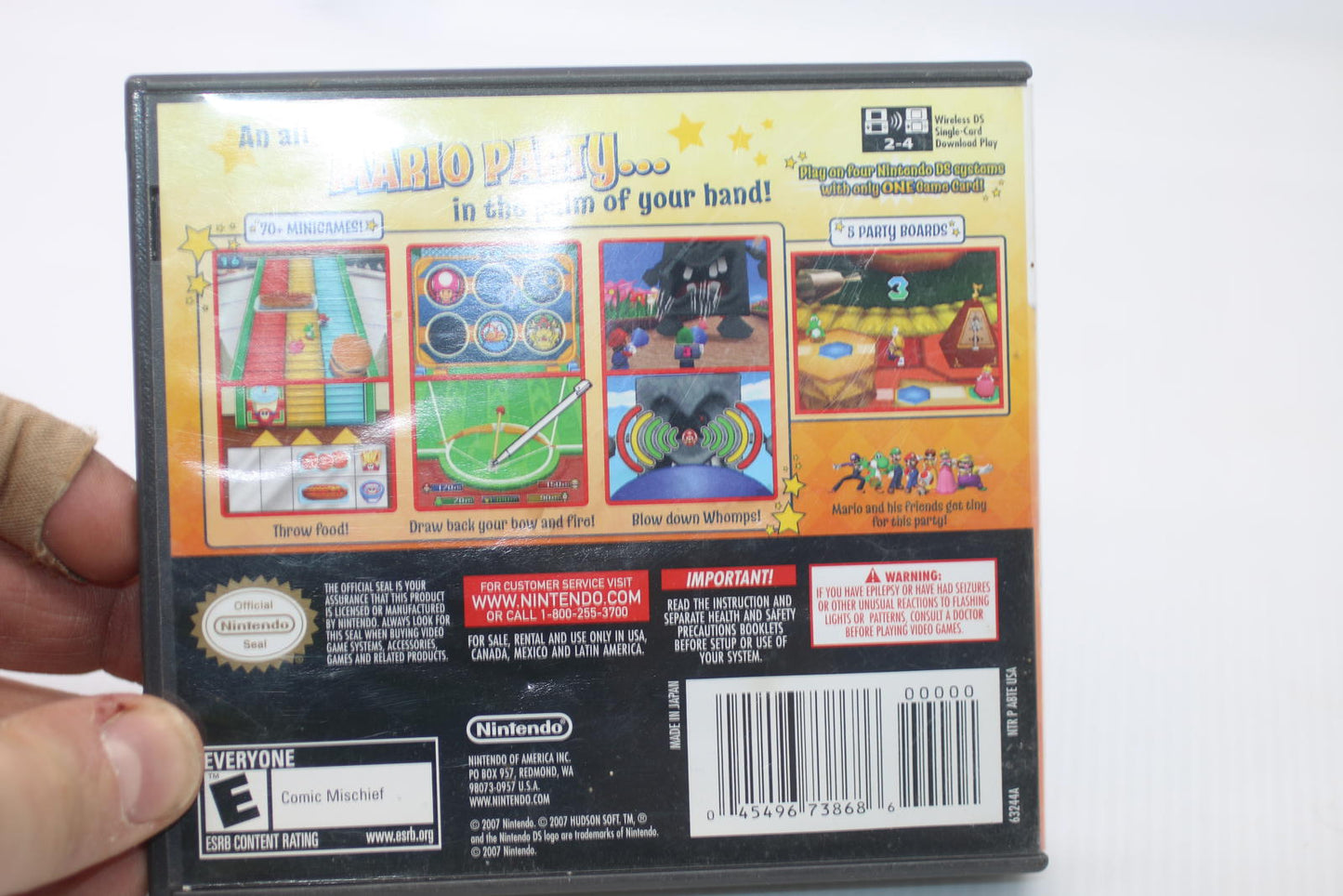 Mario Party DS Nintendo DS video Game Complete in box Instruction booklet