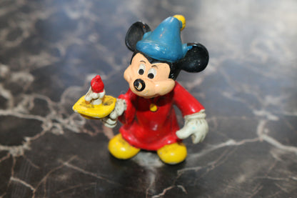 mickey Mouse in Red Nightshirt Holding a Candle Walt Disney Productions