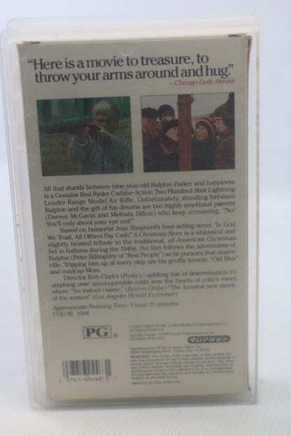 A Christmas Story VHS Tape Vintage movie with plastic protector