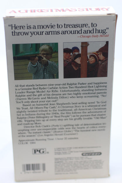 A Christmas Story VHS Tape Vintage movie with plastic protector