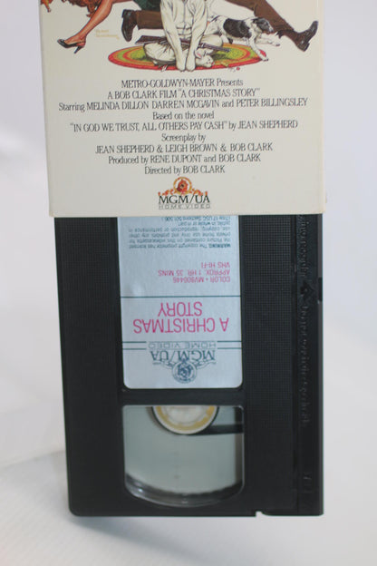 A Christmas Story VHS Tape Vintage movie with plastic protector