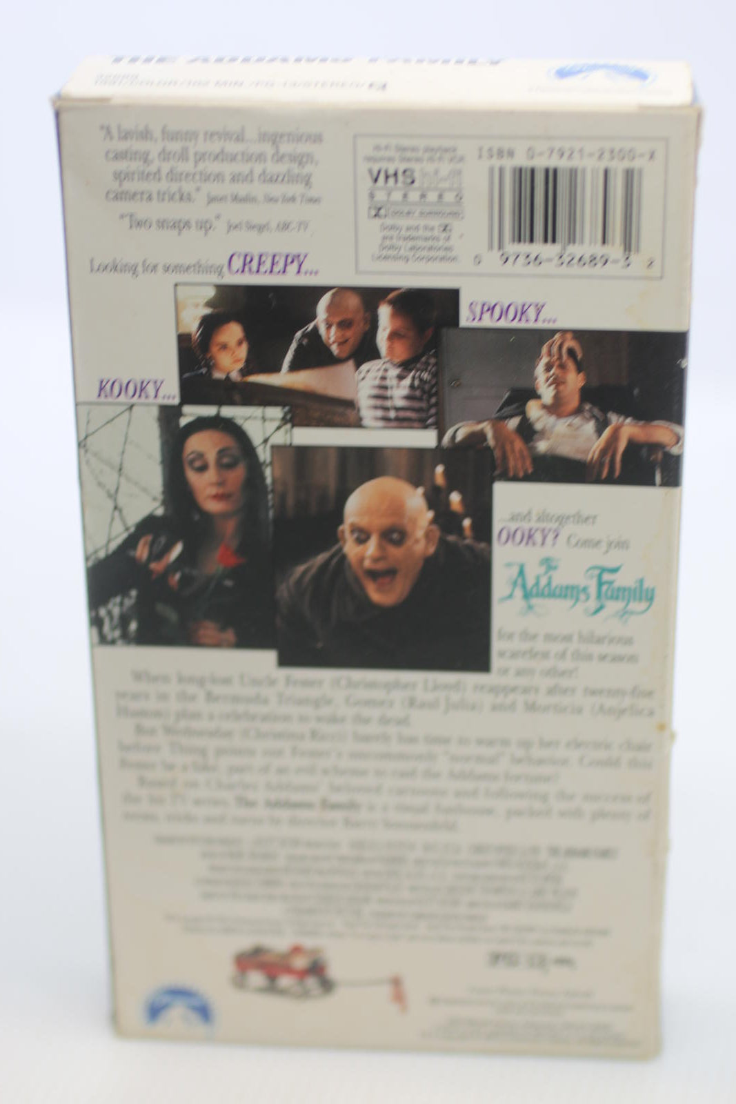 The Addams Family VHS Tape vINTAGE MOVIE WEIRD OS RELATIVE