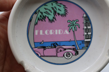 Collectible LIFE'S in pink FLORIDA Travel Souvenir Ashtray 1993 Excellent