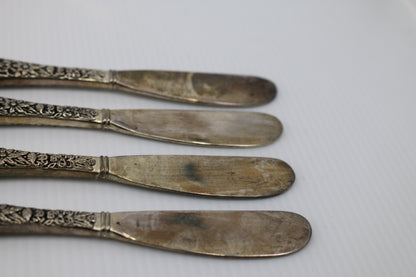 Silver Art Co. 4-piece Plated Cheese Knife Spreader Set