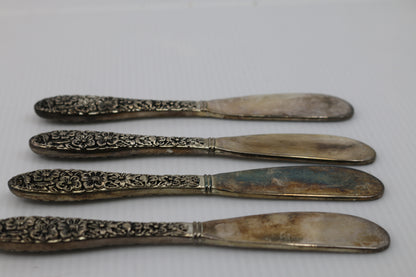 Silver Art Co. 4-piece Plated Cheese Knife Spreader Set