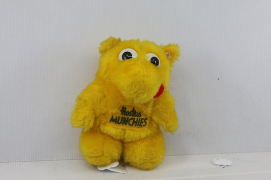 Vintage Small Hostess Munchies Yellow Plush Toy 5" tALL