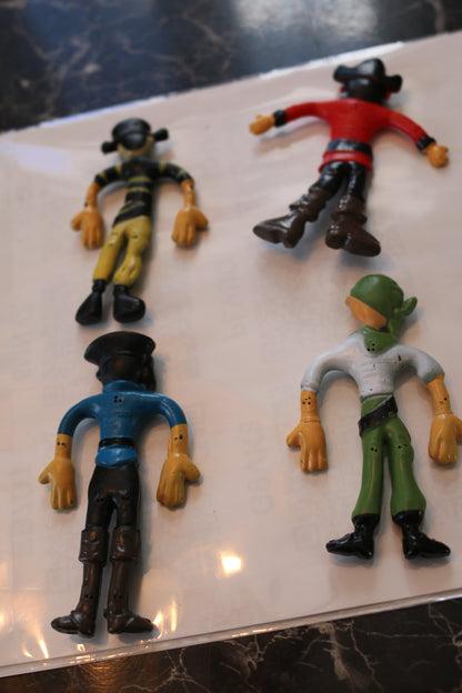 ArtCreativity Bendable Pirate Figures Set of 4 Flexible Men, Birthday Party #3