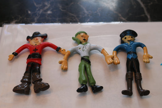 ArtCreativity Bendable Pirate Figures Set of 3 Flexible Men, Birthday Party #4