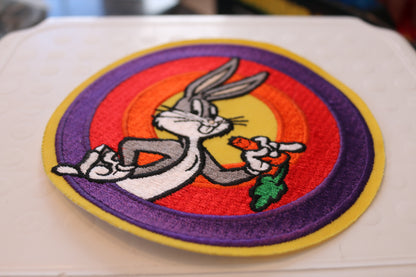 Large 6" 6inch tall looney tunes patch vintage colored rare cartoon Bugs Bunny