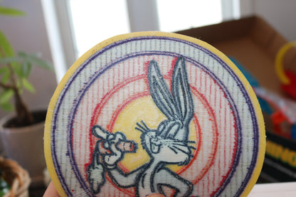 Large 6" 6inch tall looney tunes patch vintage colored rare cartoon Bugs Bunny