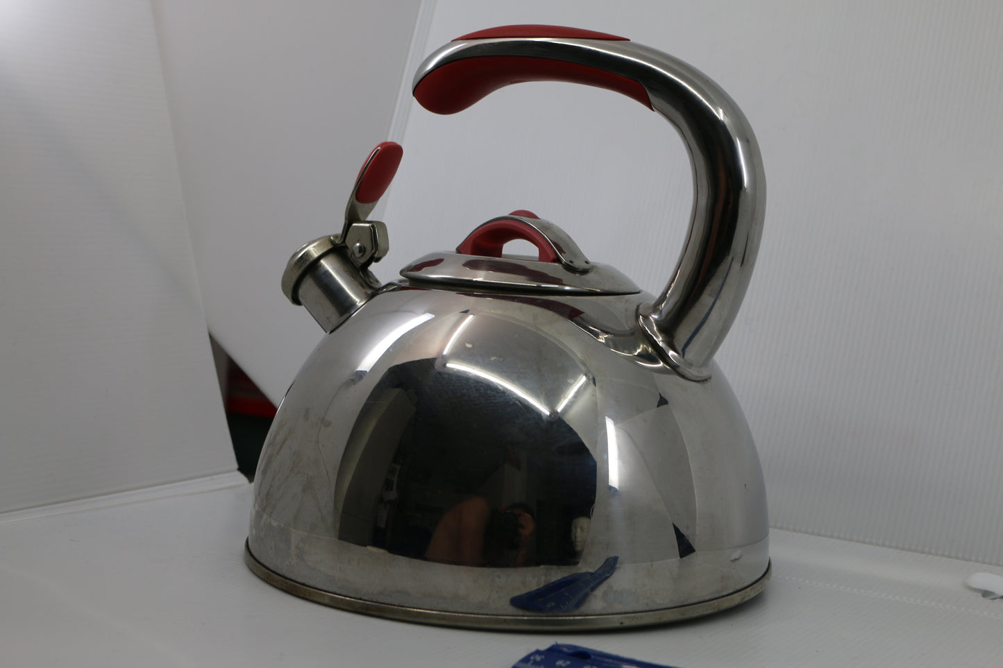 Vintage Whistling Tea Kettle / Stainless Steel/ Ted Trim Kitchen tools
