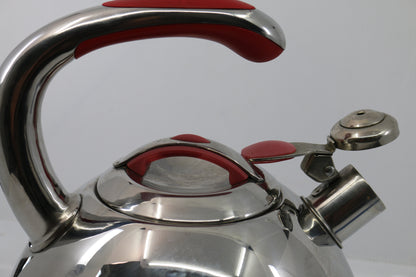 Vintage Whistling Tea Kettle / Stainless Steel/ Ted Trim Kitchen tools