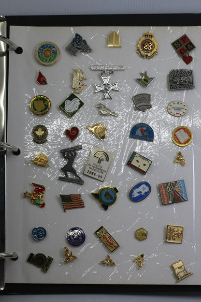 Large Vtg Enamel Pin Lot Quebec Canada Events Corporate Community Awareness Pins
