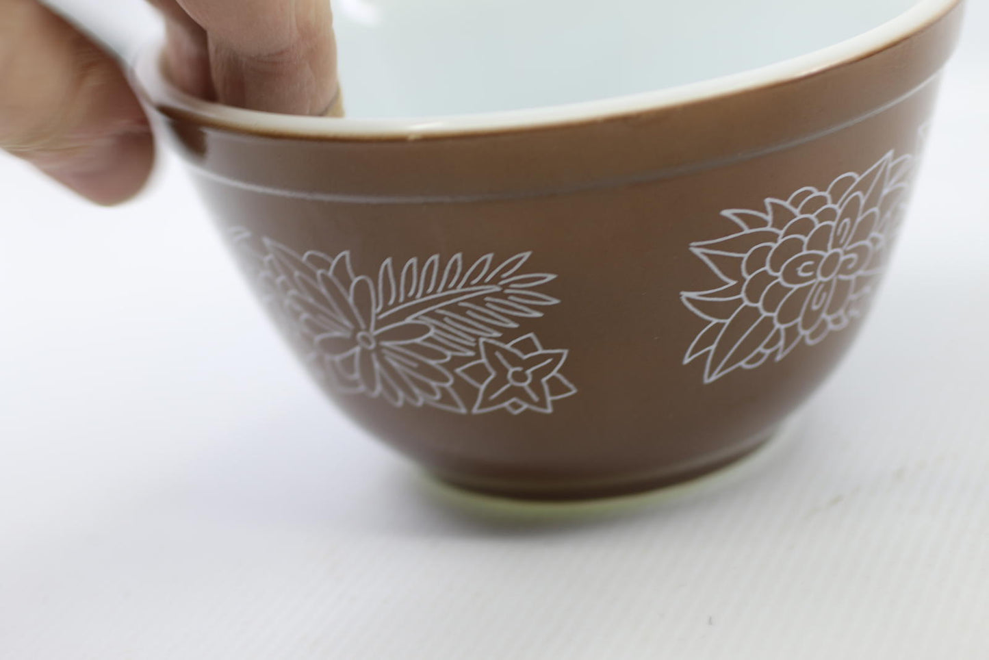 Vtg Pyrex Woodland Brown Mixing Nesting Bowls 401 Light Brown (11960)