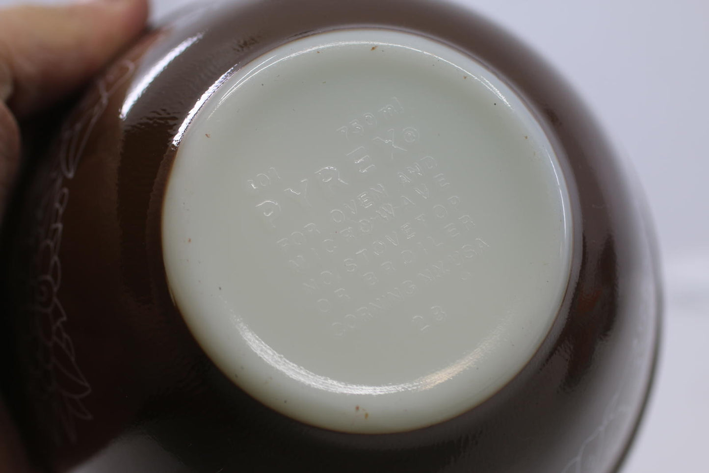 Vtg Pyrex Woodland Brown Mixing Nesting Bowls 401 Light Brown (11960)