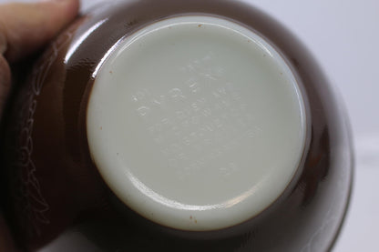 Vtg Pyrex Woodland Brown Mixing Nesting Bowls 401 Light Brown (11960)